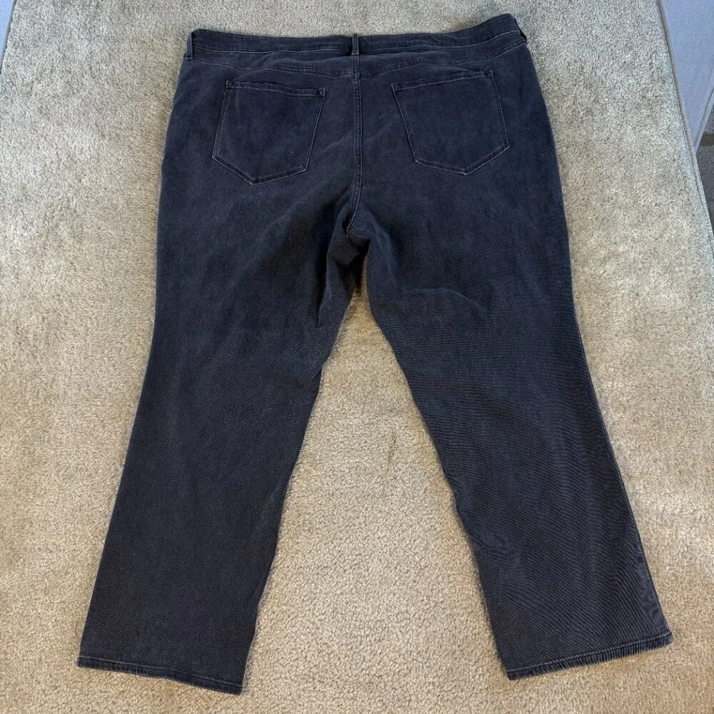 Old Navy Jeans Women's Size 28 Black Wow High Rise Straight Stretch Pants F395